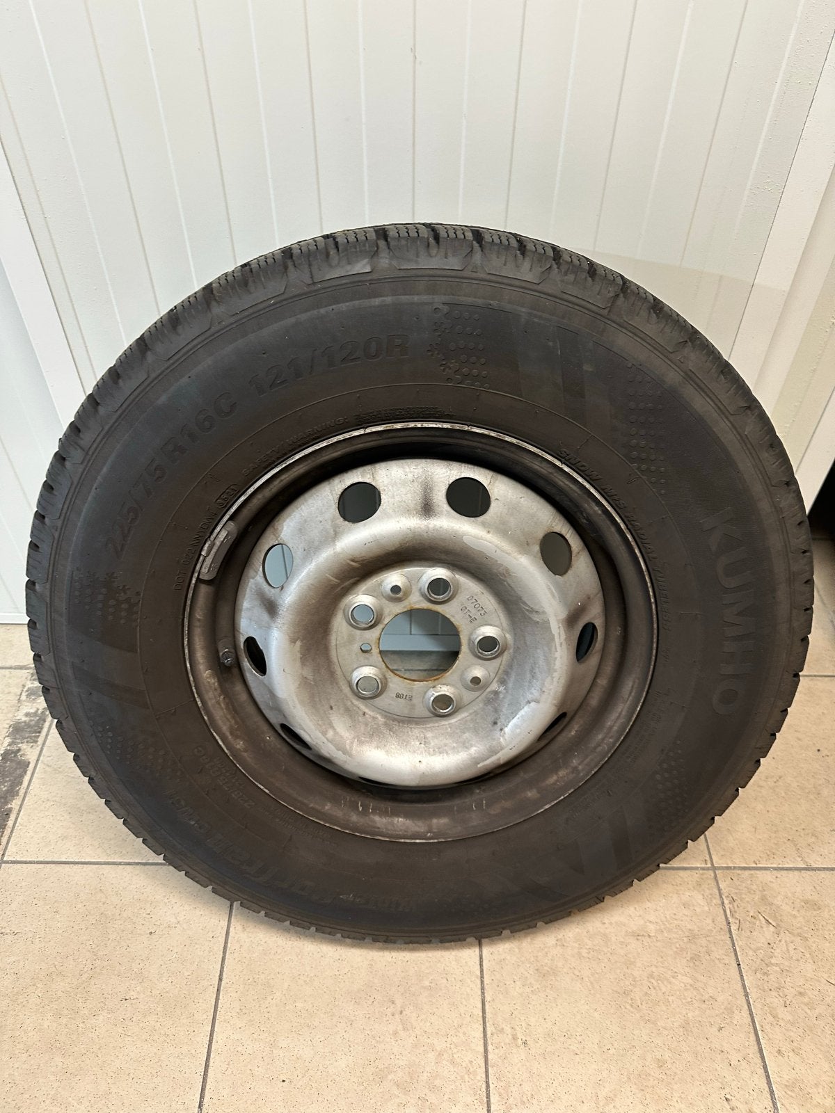 225/75R16C Winterbanden op velg ducato camper 5x130, Auto-onderdelen, Banden en Velgen, 16 inch, Banden en Velgen, 225 mm, Bestelwagen