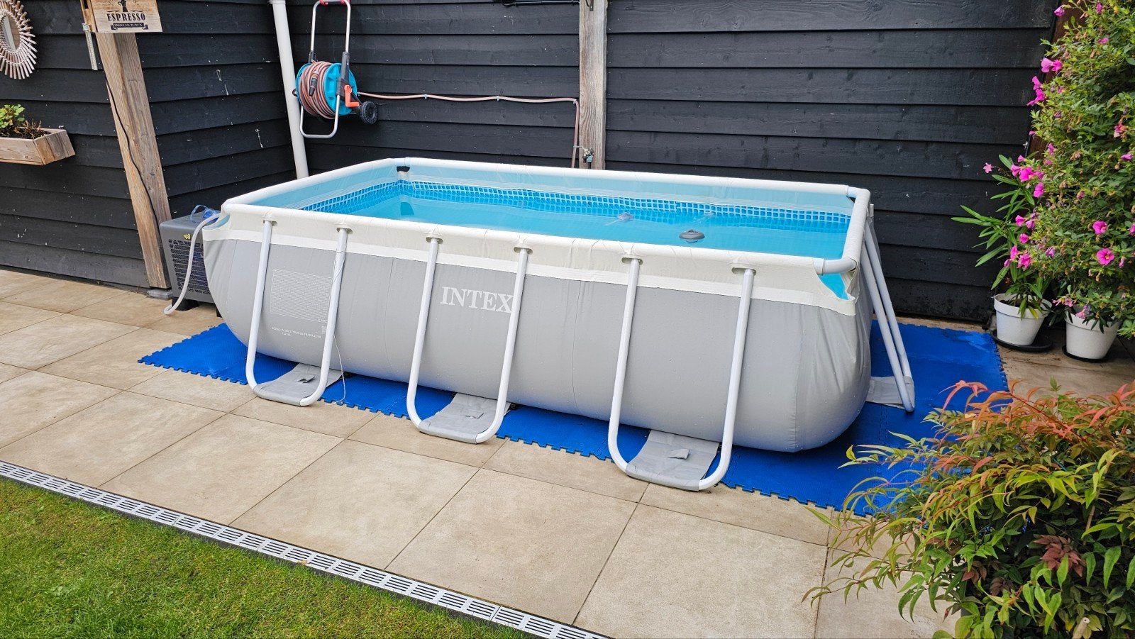 Intex Prism Frame zwembad - 300 x 175 x 80 cm - met filterpo, Ophalen, Gebruikt, 80 tot 120 cm, Minder dan 200 cm
