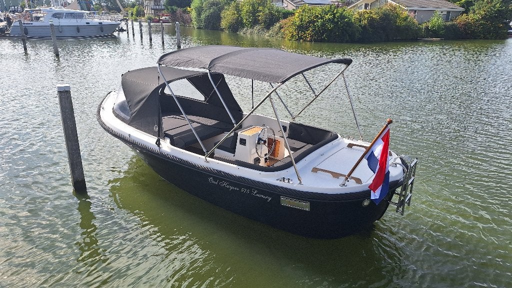 Oud Huijzer 575 Luxury | Honda 15PK 4T | 1e eig | BJ. 2019, Watersport en Boten, Ophalen, Tender, Rondzit, Zo goed als nieuw