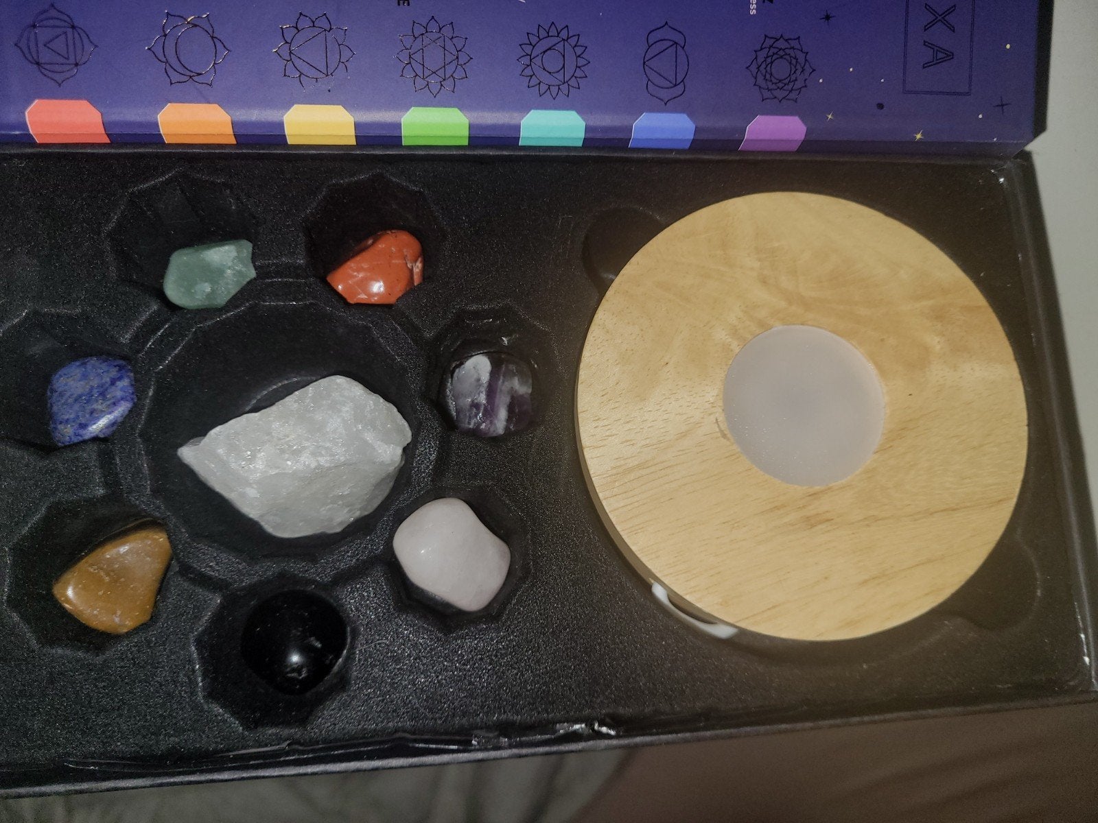Chakra Kristal Lamp Kit - Deluxa Mystic, Ophalen of Verzenden, Nieuw, Spiritualiteit algemeen, Instructieboek