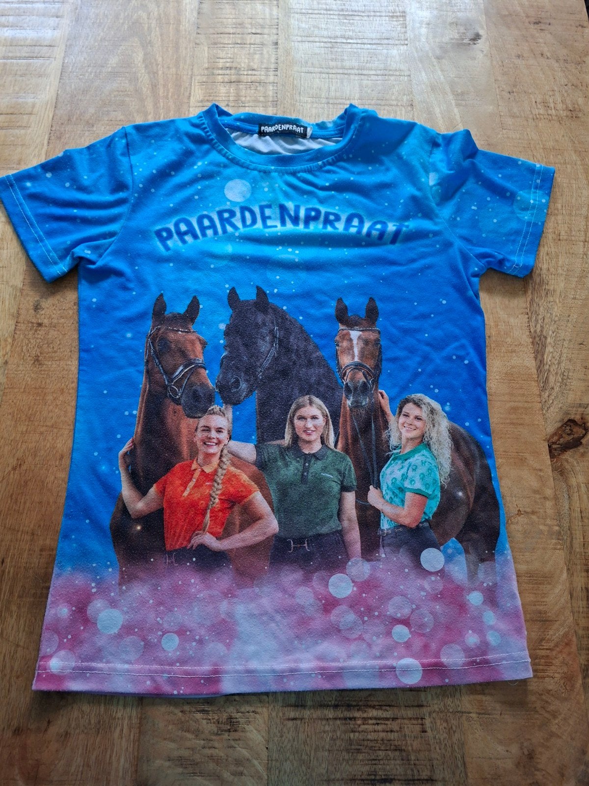 T-shirt paardenpraat  maat 158/164, Dieren en Toebehoren, Gebruikt, Overige merken, Ophalen of Verzenden, Recreatie