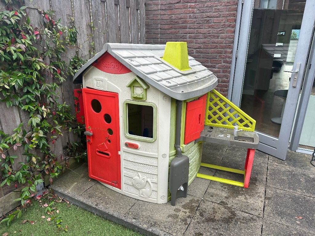 Smoby Jura Lodge speelhuisje, Kinderen en Baby's, Ophalen, Gebruikt, Kunststof