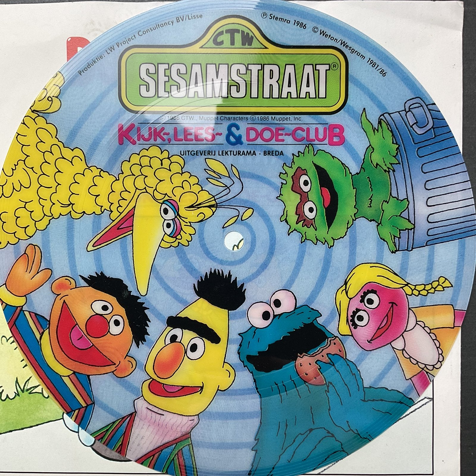Sesam straat - flexi disc, Verzenden, Zo goed als nieuw, Kinderen en Jeugd