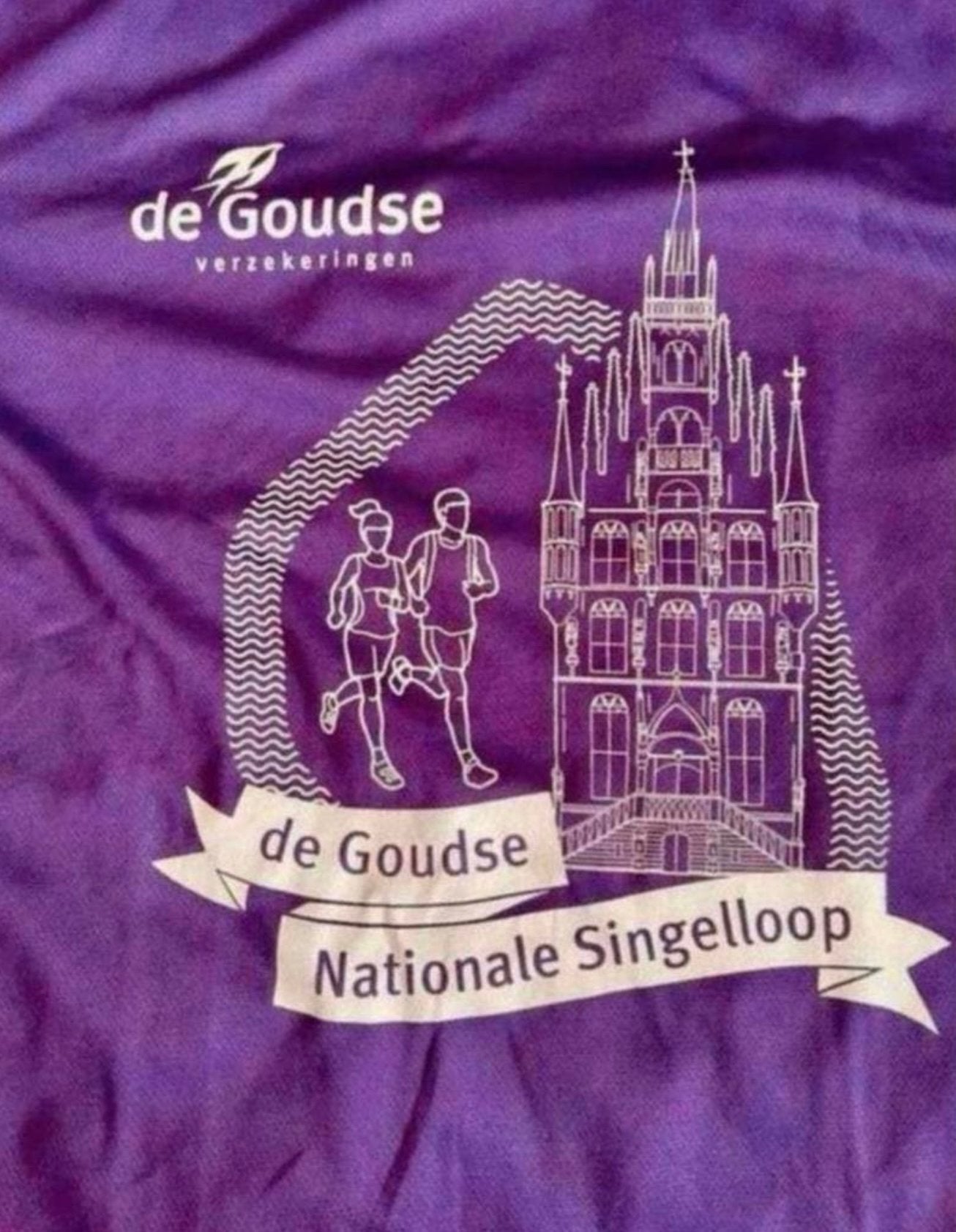 T-shirt Goudse Singelloop (2019), Ophalen of Verzenden, Nieuw, Maat 48/50 (M), Paars