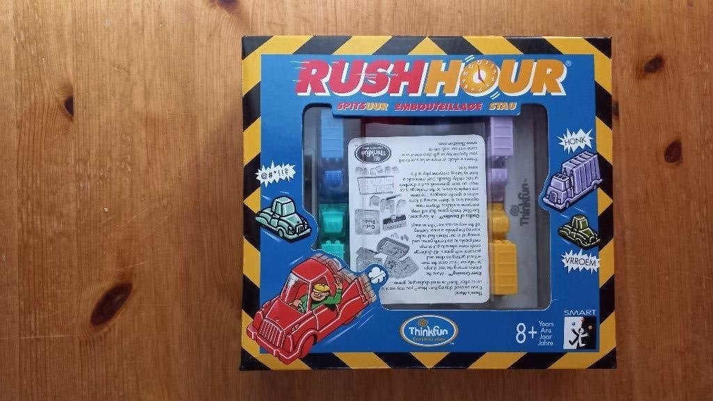 Rushhour spel, Hobby en Vrije tijd, Gezelschapsspellen | Bordspellen, Vijf spelers of meer, Ophalen of Verzenden, Zo goed als nieuw