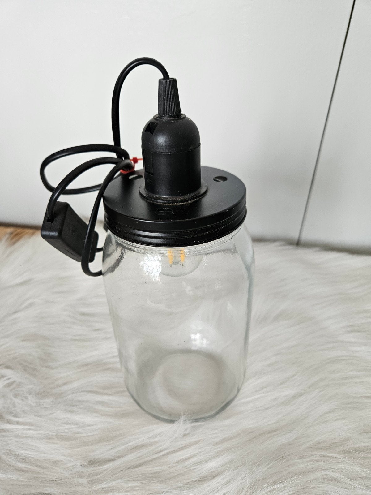 Hanglamp in pot, Ophalen, Zo goed als nieuw, Glas
