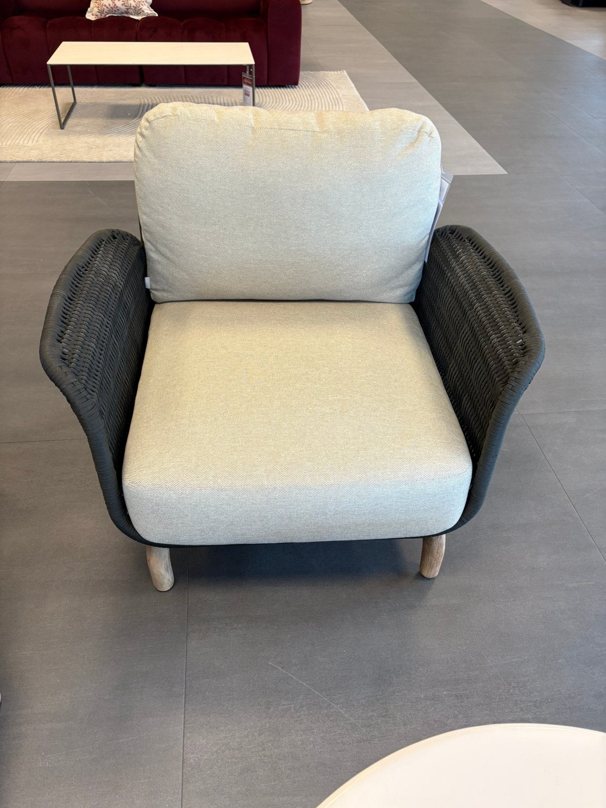 Kave Home fauteuil Alipa, Ophalen, Zo goed als nieuw, 75 tot 100 cm, 50 tot 75 cm