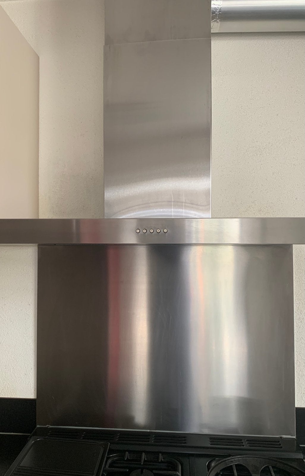 Afzuigkap van ETNA 90 cm breed, met achterwand., Witgoed en Apparatuur, Ophalen, Gebruikt, Wandschouwkap, Inbouw