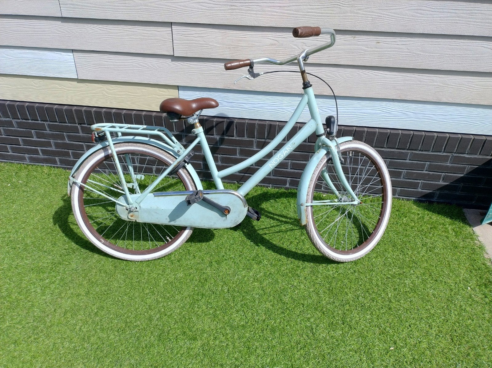 Nogan meisjesfiets - Lichtgroen - Gebruikt, Ophalen, Terugtraprem, Handrem, Nogan
