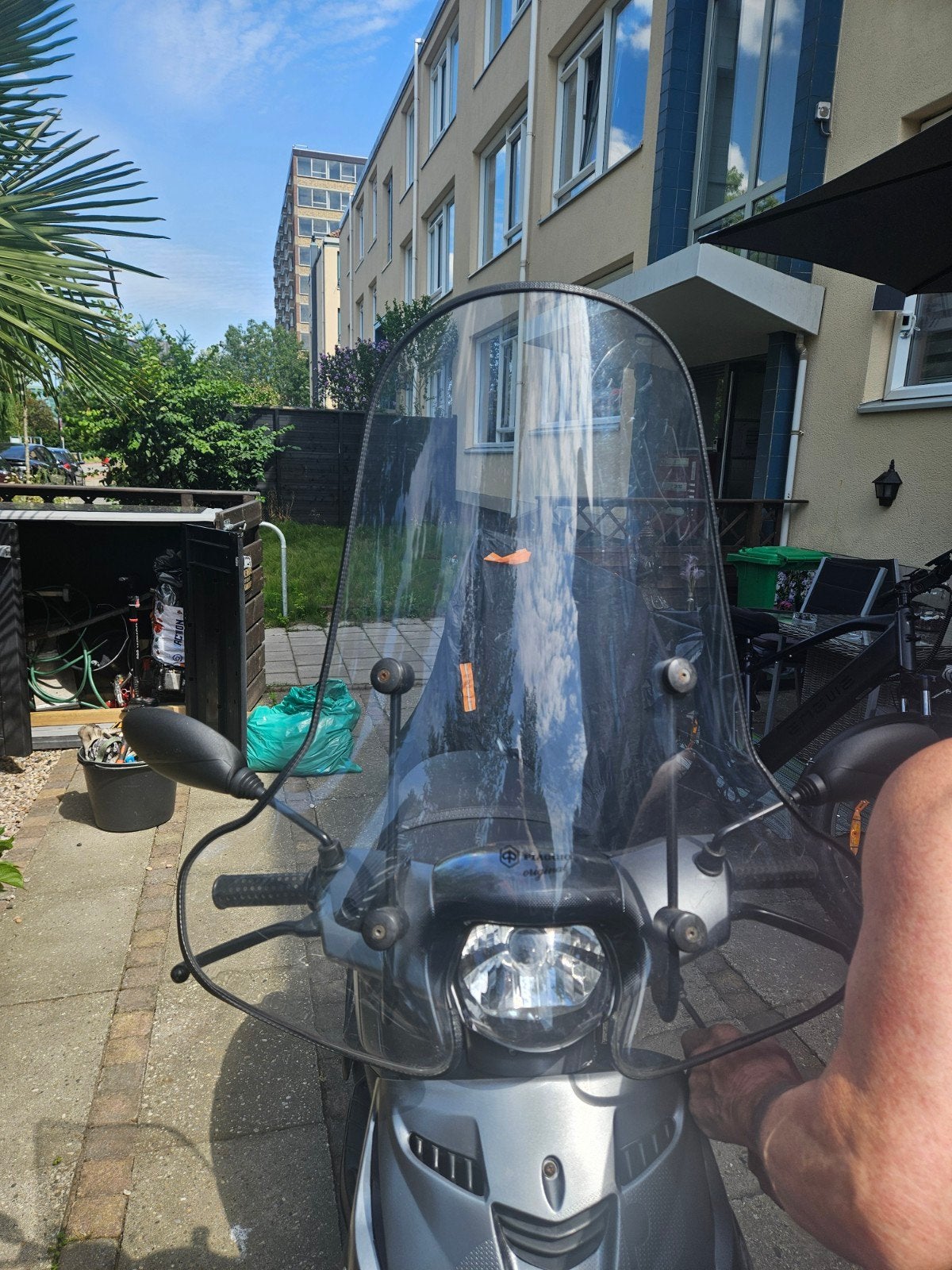 aangeboden: piaggio zipp windscherm, Ophalen of Verzenden, Gebruikt, Benzine, Overige modellen