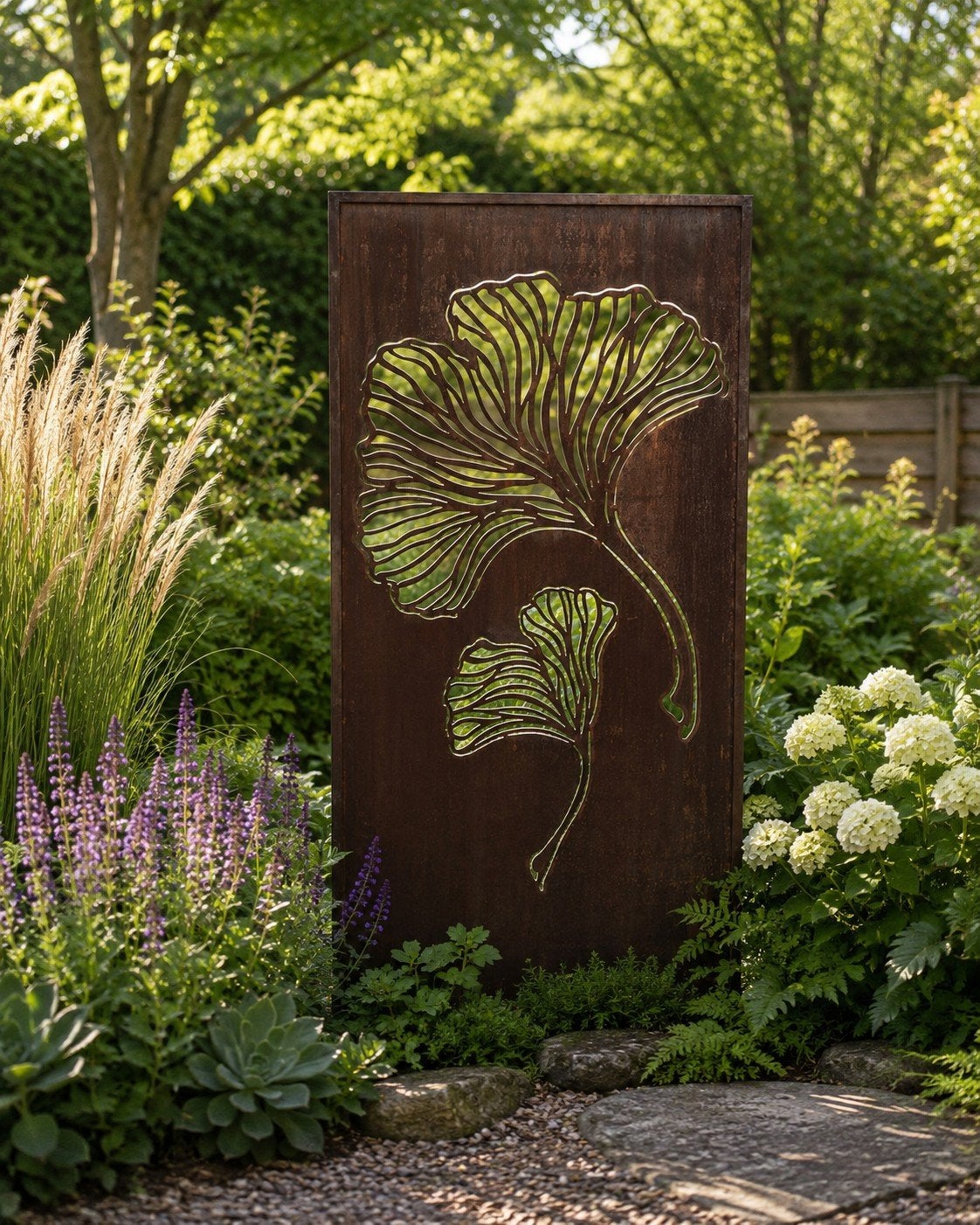 Tuinscherm met ginkgobladeren, Ophalen of Verzenden, Nieuw