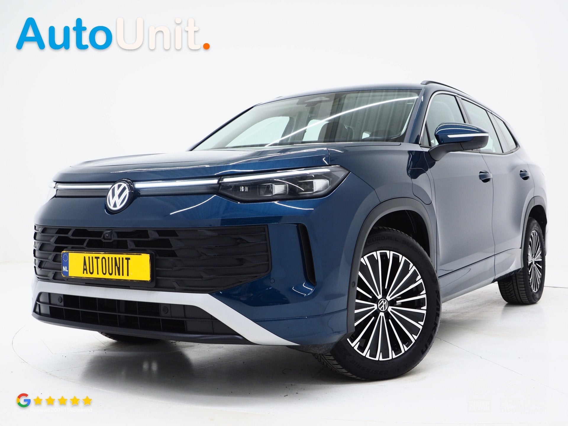 Volkswagen Tayron 1.5 eHybrid | 5 Jaar Garantie | Trekhaak |, Auto's, Zwart, 4 cilinders, Blauw, Leder en Stof