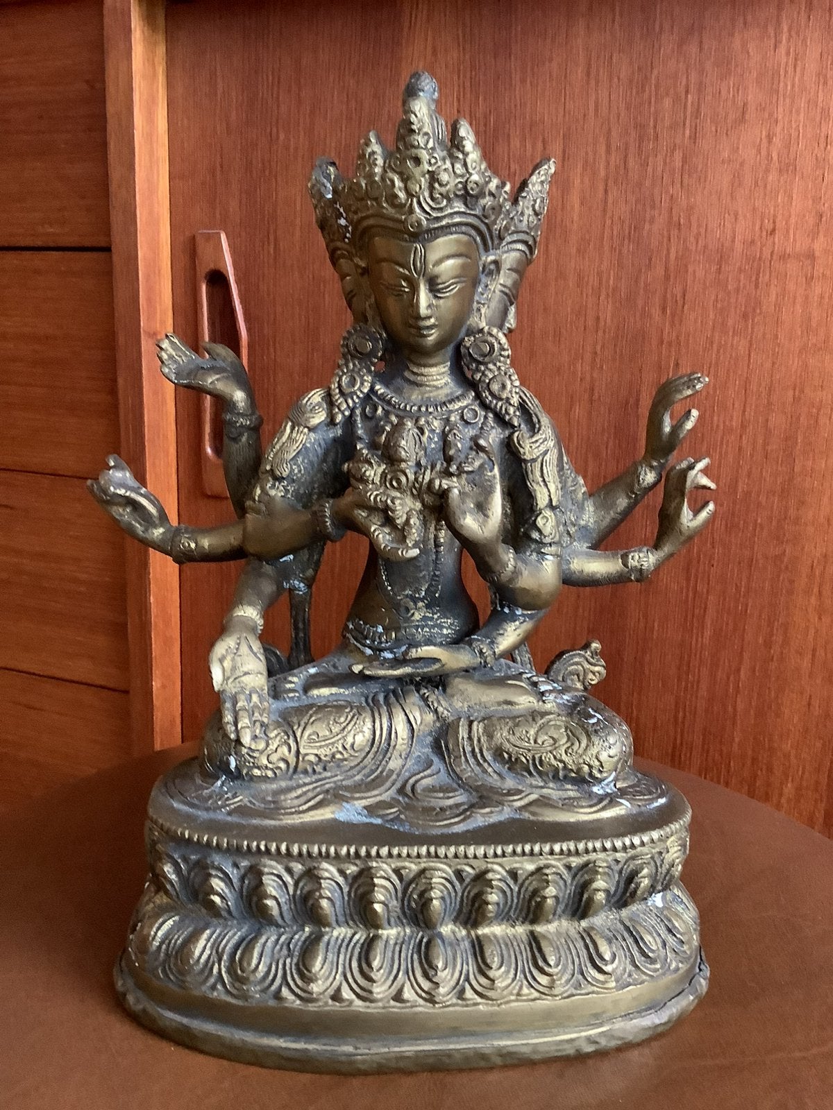 oud beeld Namgyalma Ushnisha Vijaya Tibet Nepal budda, Ophalen