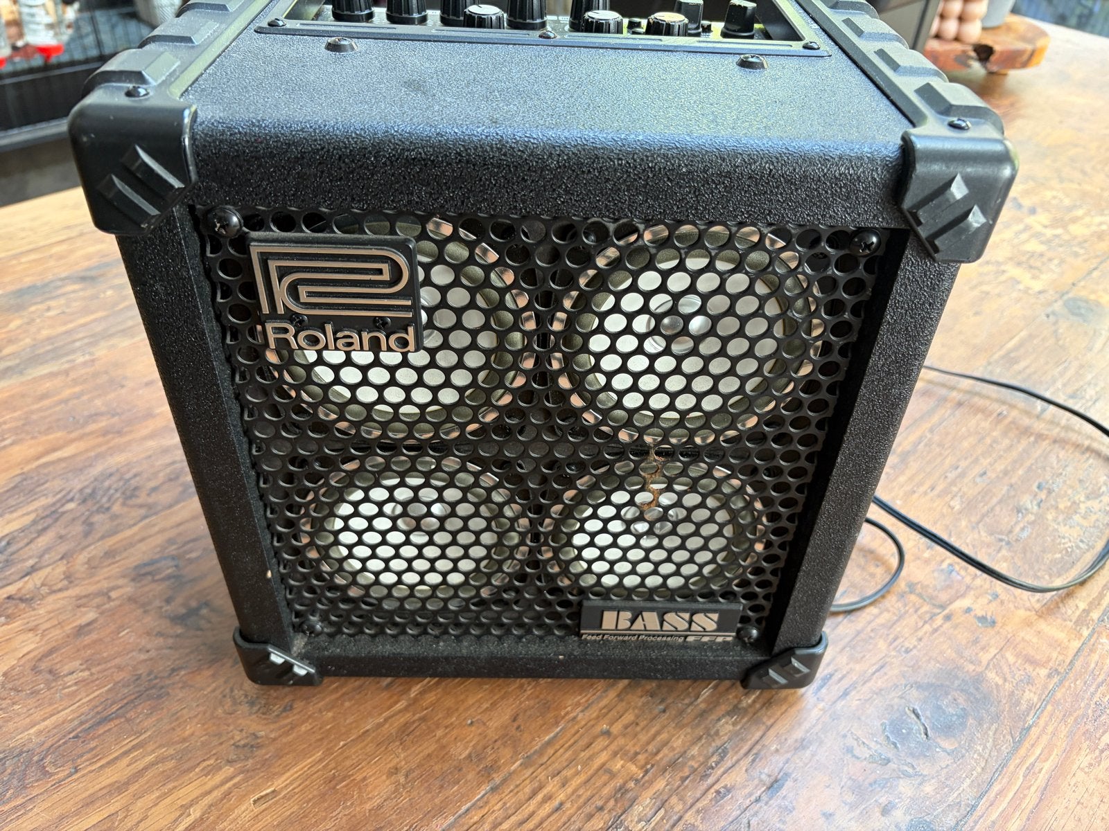 Roland Micro Cube Bass RX met effecten, Ophalen of Verzenden, Gebruikt, Basgitaar, Minder dan 50 watt