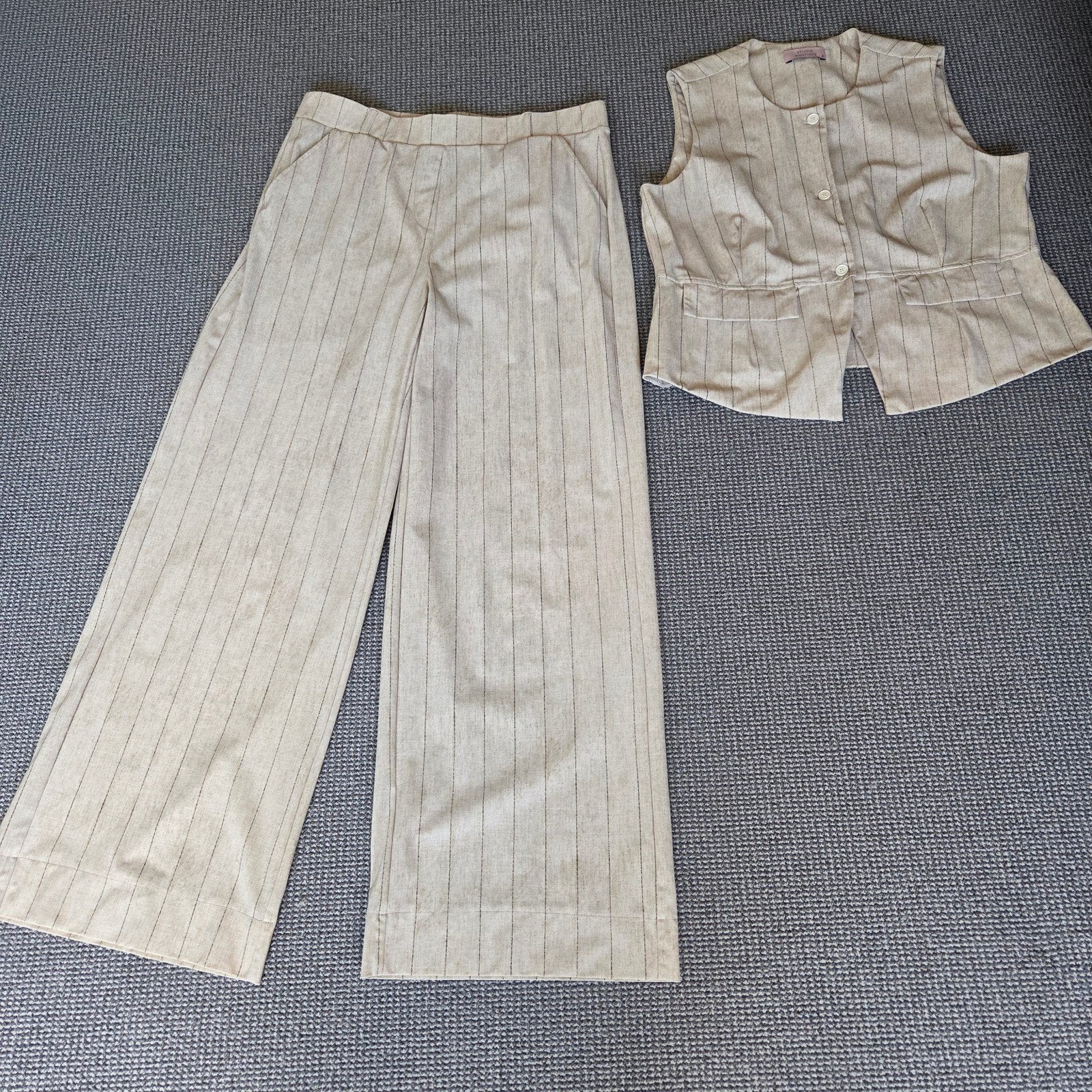 studio anneloes pak xl broek gilet kit-zwart, Kostuum of Pak, Studio Anneloes, Verzenden, Beige