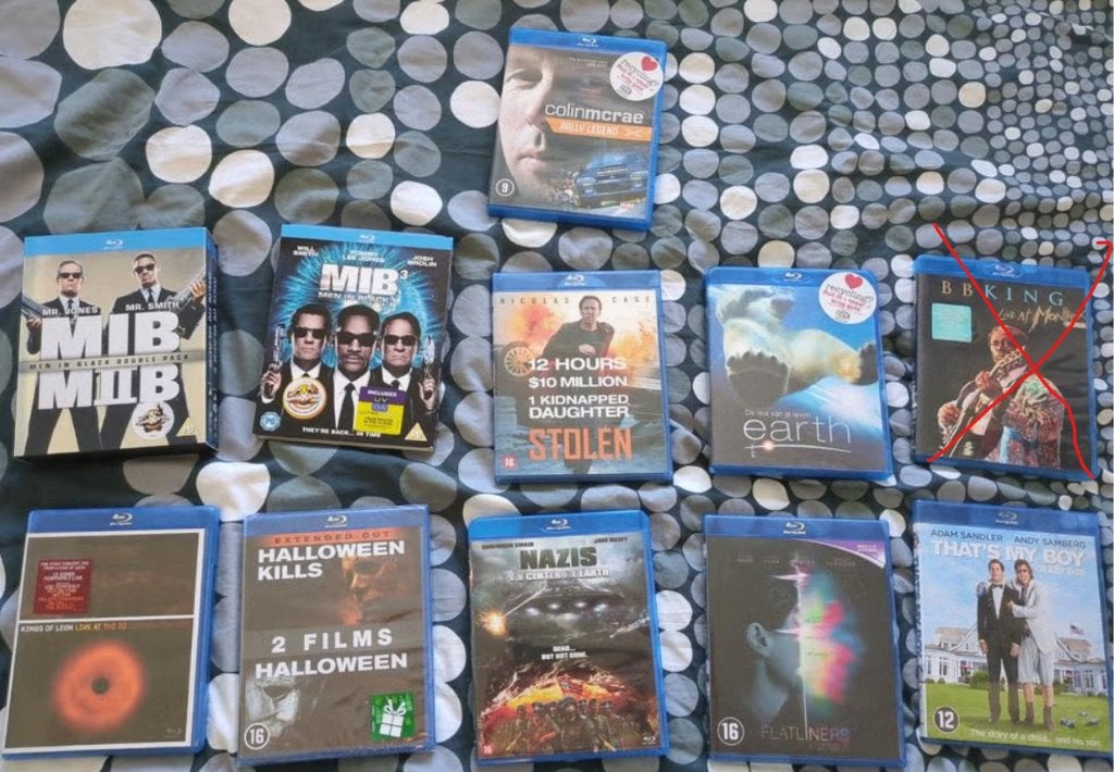 [Blu-Ray] Partij van 12 BluRays, Cd's en Dvd's, Blu-ray, Engels, Alle leeftijden, Nederlands, Boxset