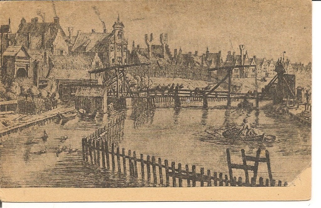 Middelburg Regulierspoort 1640., Ophalen of Verzenden, 1940 tot 1960, Ongelopen, Zeeland