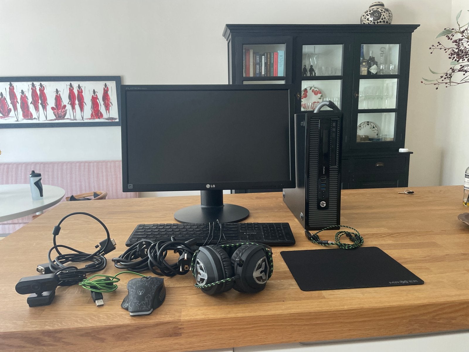 Complete HP Desktop PC Set met Monitor, Toetsenbord & Muis, Computers en Software, Desktop Pc's, Ophalen, Minder dan 4 GB, Minder dan 2 Ghz