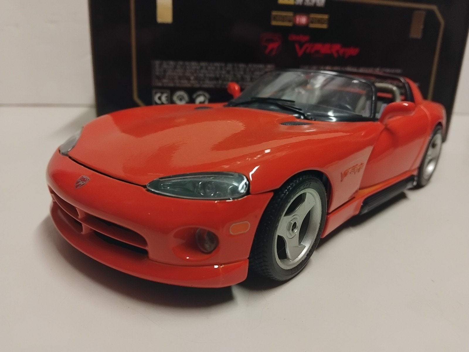 Dodge Viper RT Spyder Targa orange oranje Bburago 1:18 KRD, Ophalen of Verzenden, Zo goed als nieuw, Auto, Bburago