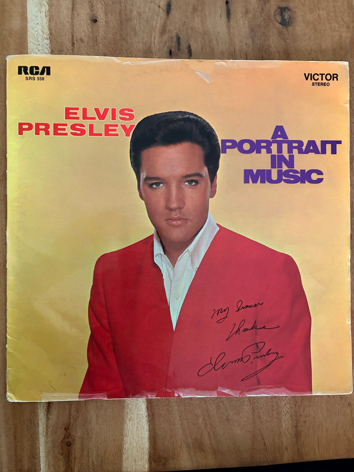 Elvis Presley - A Portrait in Music LP (SRS 558), LP, Rock, Gebruikt, Ophalen of Verzenden