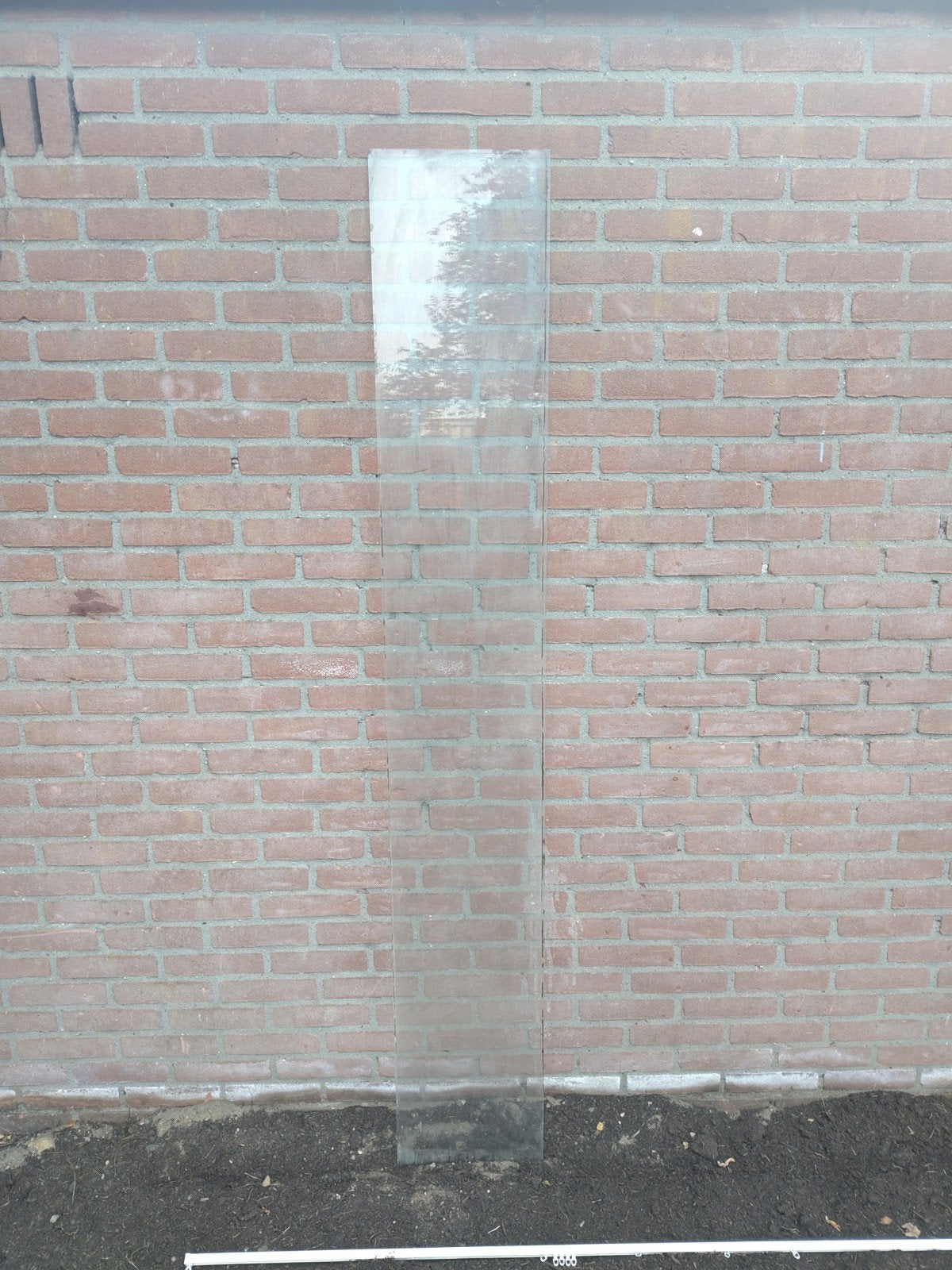 Glasplaat enkelglas 31x198 cm, Ophalen, Gebruikt, Minder dan 80 cm, Glasplaat