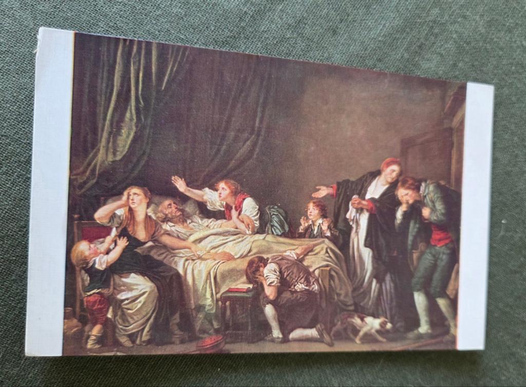 De gestrafte zoon - Jean-Baptiste Greuze 1778, Verzenden, Voor 1920, Ongelopen, Overige thema's