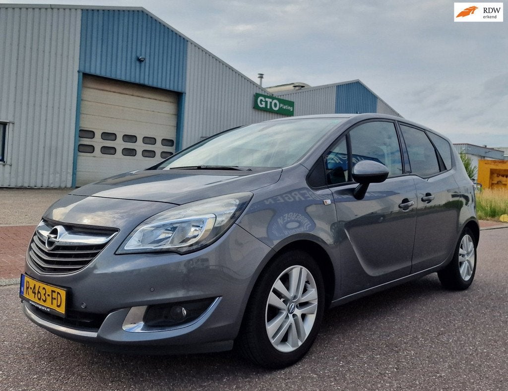 Opel Meriva 1.4 Turbo Cosmo LPG PSENSOR CRUISE TREKHAAK 2 X, Auto's, Opel, Voorwielaandrijving, Gebruikt, 4 cilinders, Blauw