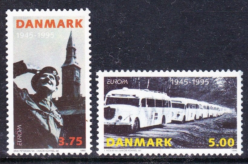 Denemarken 1995 pf mi 1100 - 1101 europa cept, Ophalen of Verzenden, Denemarken