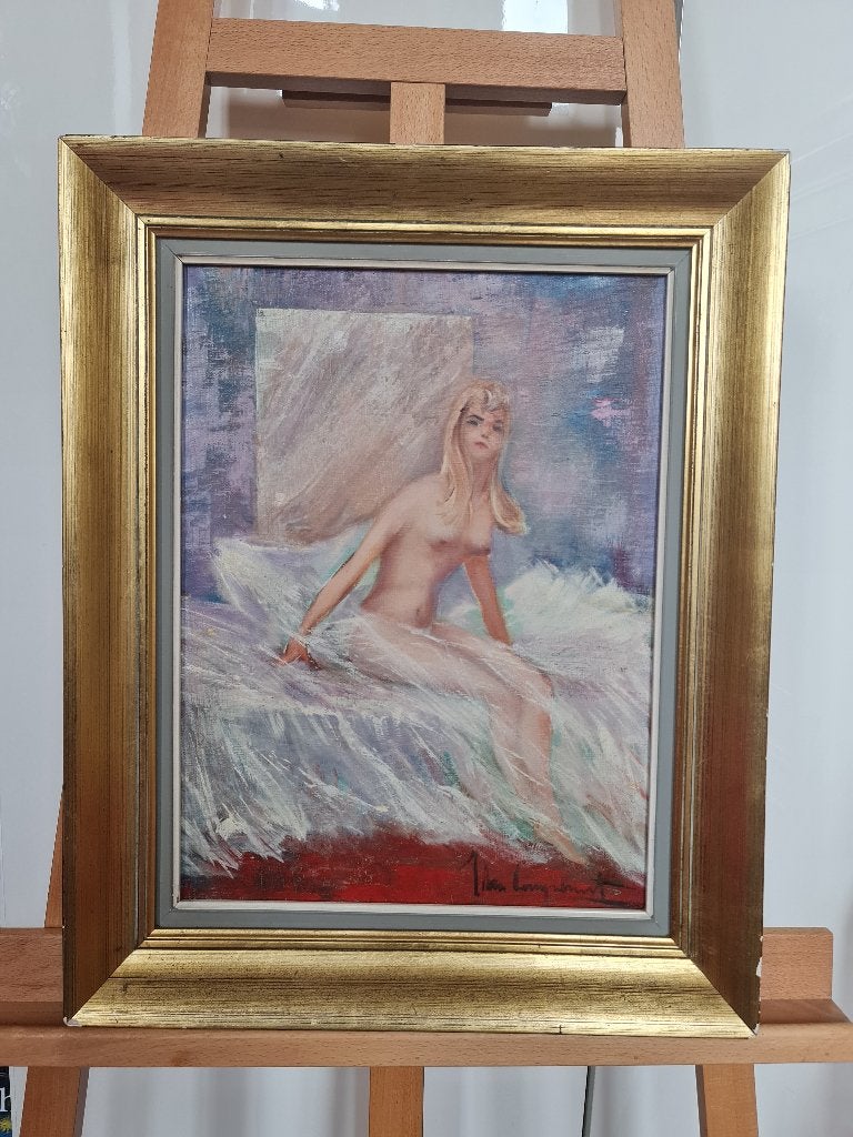 Olieverfschilderij Prachtige Schilderij - vrouwelijk naakt, Ophalen of Verzenden