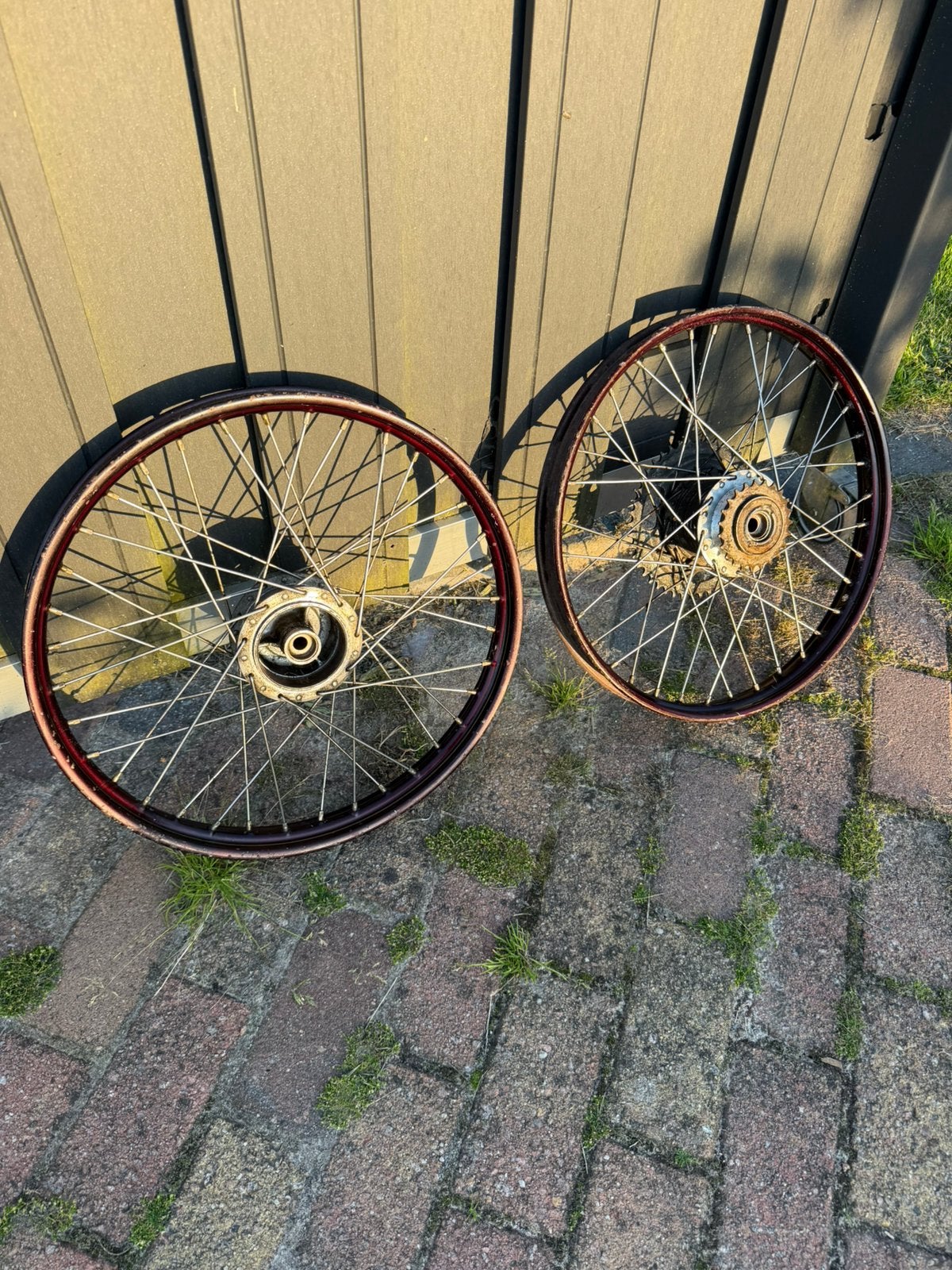 Kersen rode nostalgie set velgen, Ophalen of Verzenden, Zo goed als nieuw, Overige typen