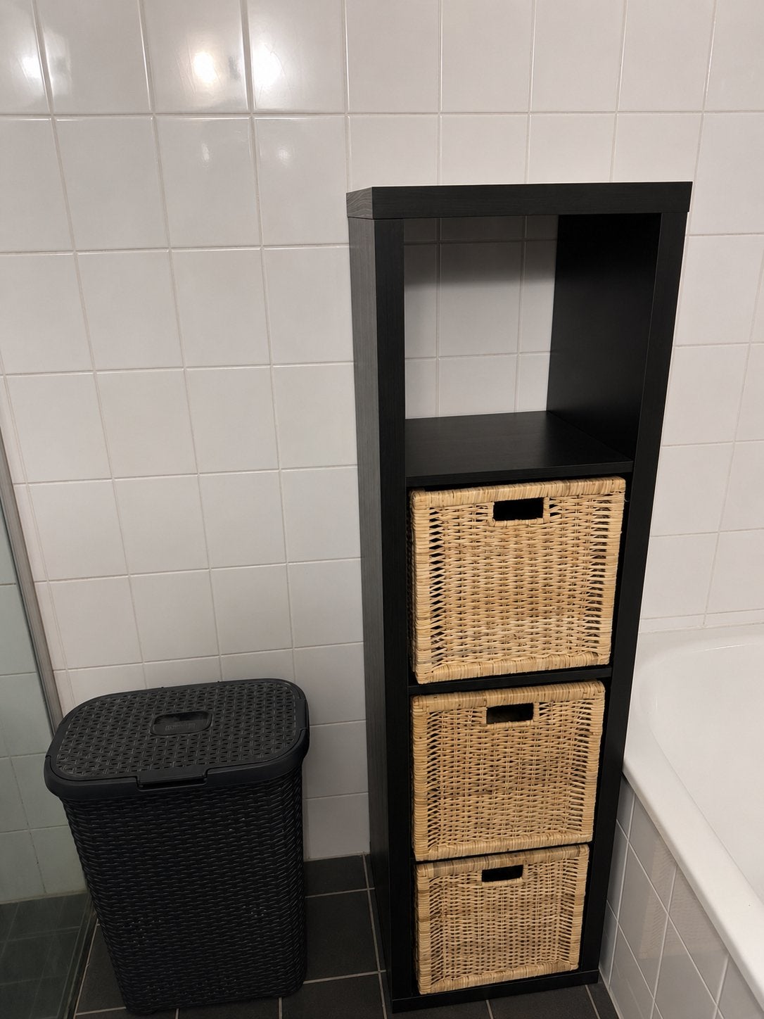 Kallax Ikea kast inclusief manden, Ophalen, 50 tot 100 cm, Zo goed als nieuw, Minder dan 100 cm