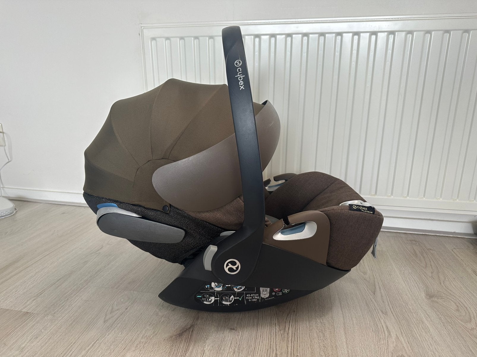 CYBEX Cloud Z i-Size Plus + accesoires PRIJS VERLAAGD!!, Verstelbare rugleuning, Zo goed als nieuw, Isofix, 0 t/m 13 kg