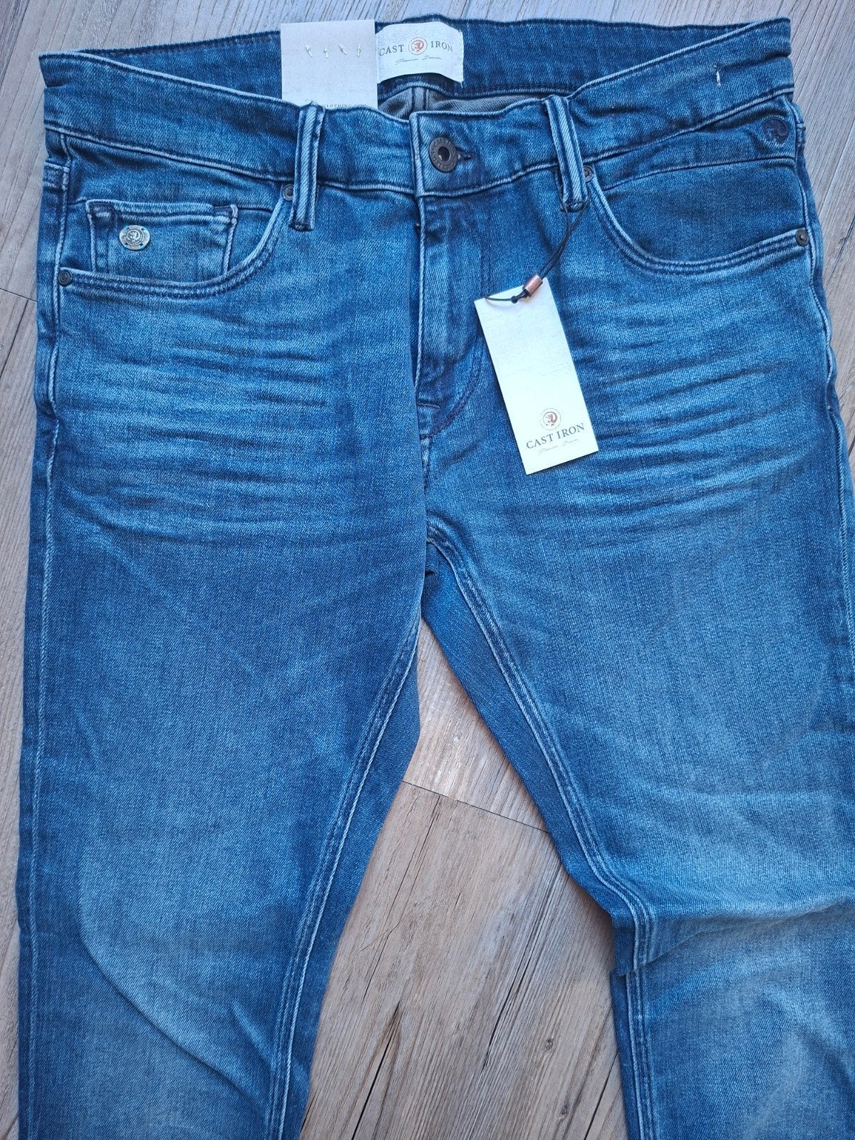 Cast Iron Fander superslimfit jeans W33 L32, Blauw, Nieuw, Ophalen of Verzenden, W33 - W34 (confectie 48/50)