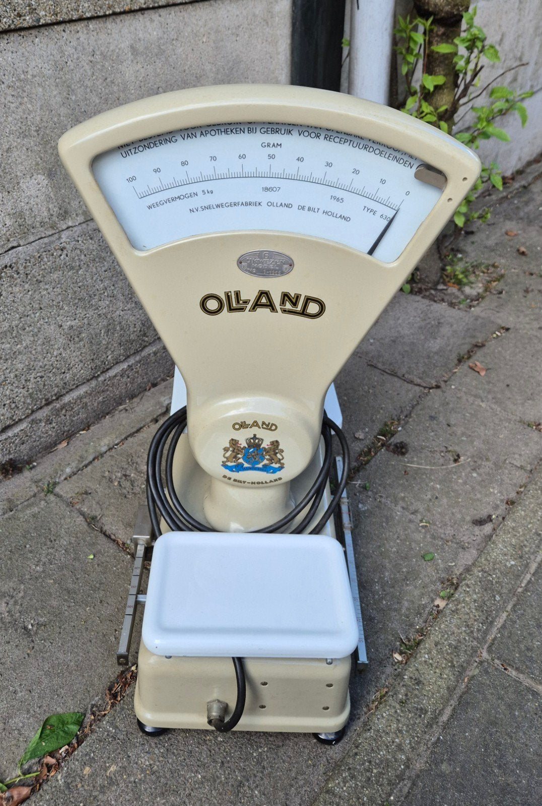 te koop antieke olland weegschaal in nette staat, Witgoed en Apparatuur, Weegschalen, Ophalen, Gebruikt