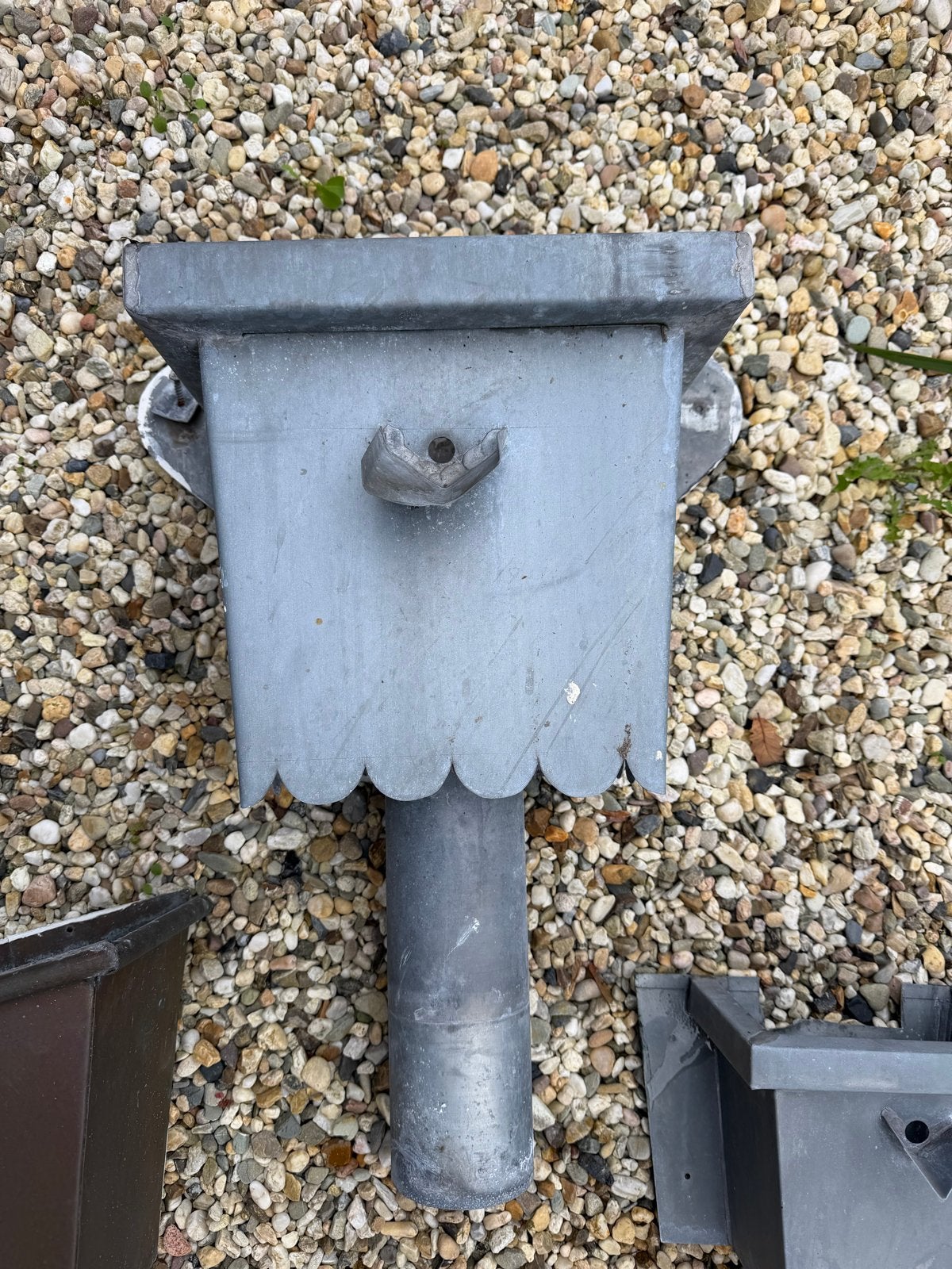 Zink vergaarbakken dakgoot, Ophalen of Verzenden, Gebruikt, Zink, Afvoer