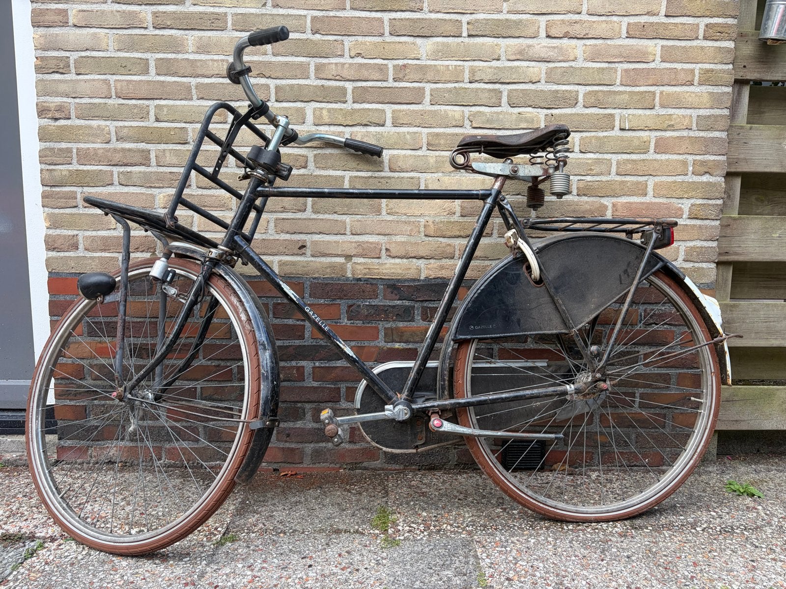 Gazelle Impala - Klassieke Stadsfiets met Voordrager, Ophalen, Terugtraprem, Gazelle, 53 tot 56 cm