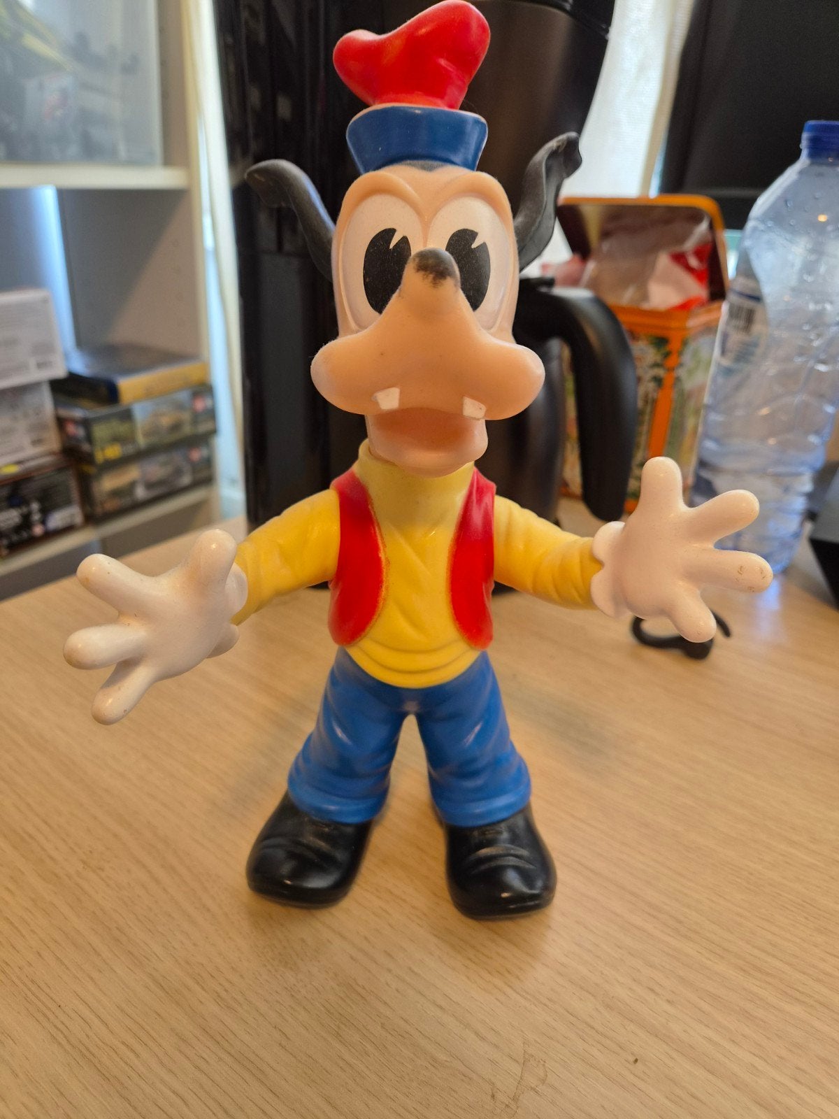Vintage Disney Ledra Goofy Pieppop Jaren '60 – Italy werkt, Ophalen of Verzenden, Gebruikt, Beeldje of Figuurtje