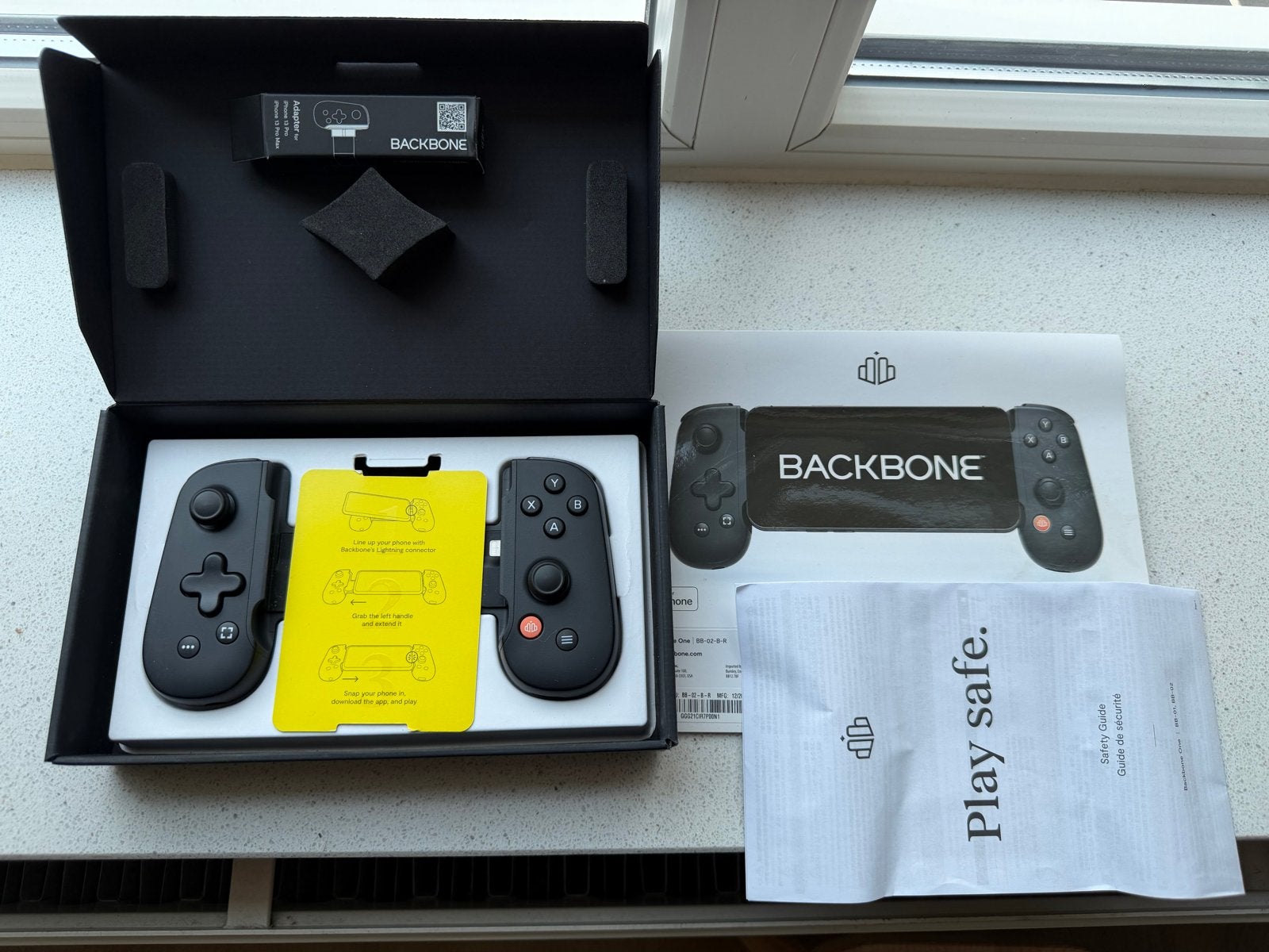 Backbone One voor iOS Lightning • Z.G.A.N. met doosje, Spelcomputers en Games, Ophalen of Verzenden, Zo goed als nieuw, Mobiel