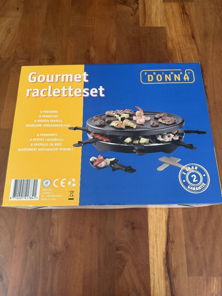 Prima Donna Gourmet Racletteset – 8 Personen – Nieuw, Ophalen, Nieuw, 8 personen of meer