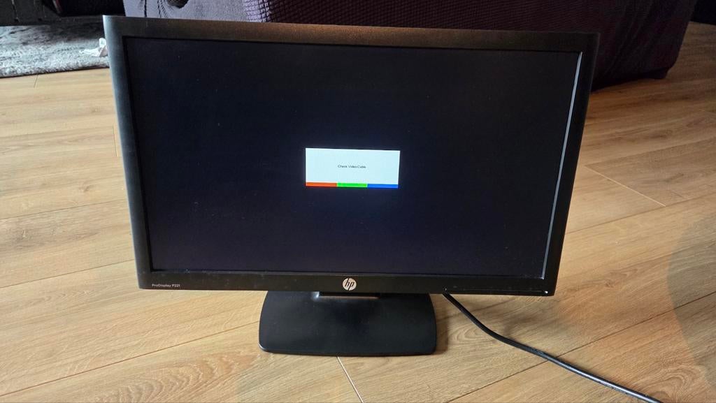 HP ProDisplay P221 Monitor - 21.5 inch Full HD, Gebruikt, Kantelbaar, Full HD, Ophalen of Verzenden