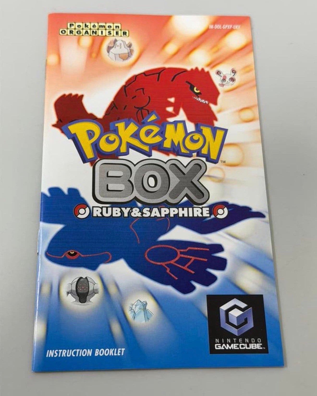 Pokemon Box Ruby & Sapphire GameCube Handleiding PAL boekje, P, P, Ophalen of Verzenden, Zo goed als nieuw