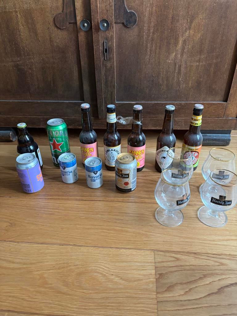 Voor de bier verzamelaar,  bierflesjes, glazen en blikjes, Verzamelen, Biermerken, Ophalen, Gebruikt, Flesje(s), Bavaria