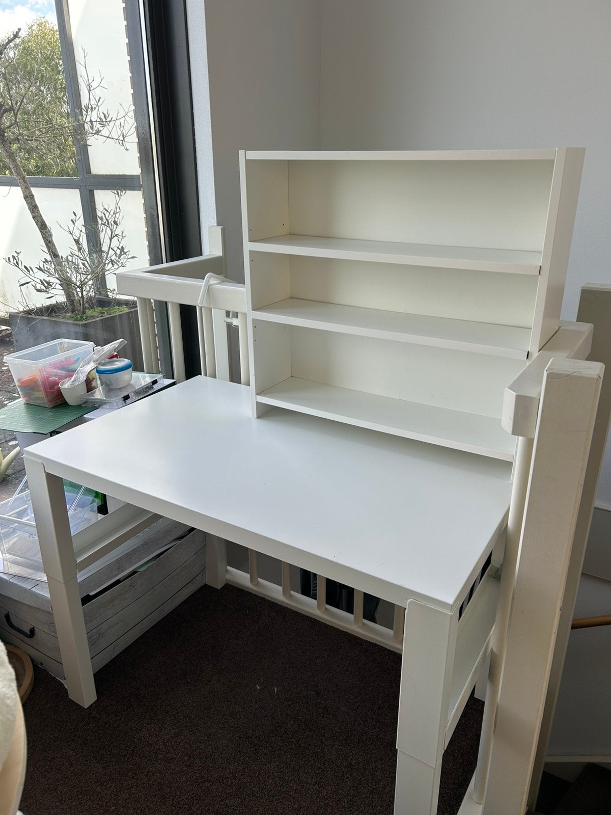 Gratis: ikea bureau påhl, Huis en Inrichting, Ophalen, Gebruikt, 96 cm, In hoogte verstelbaar