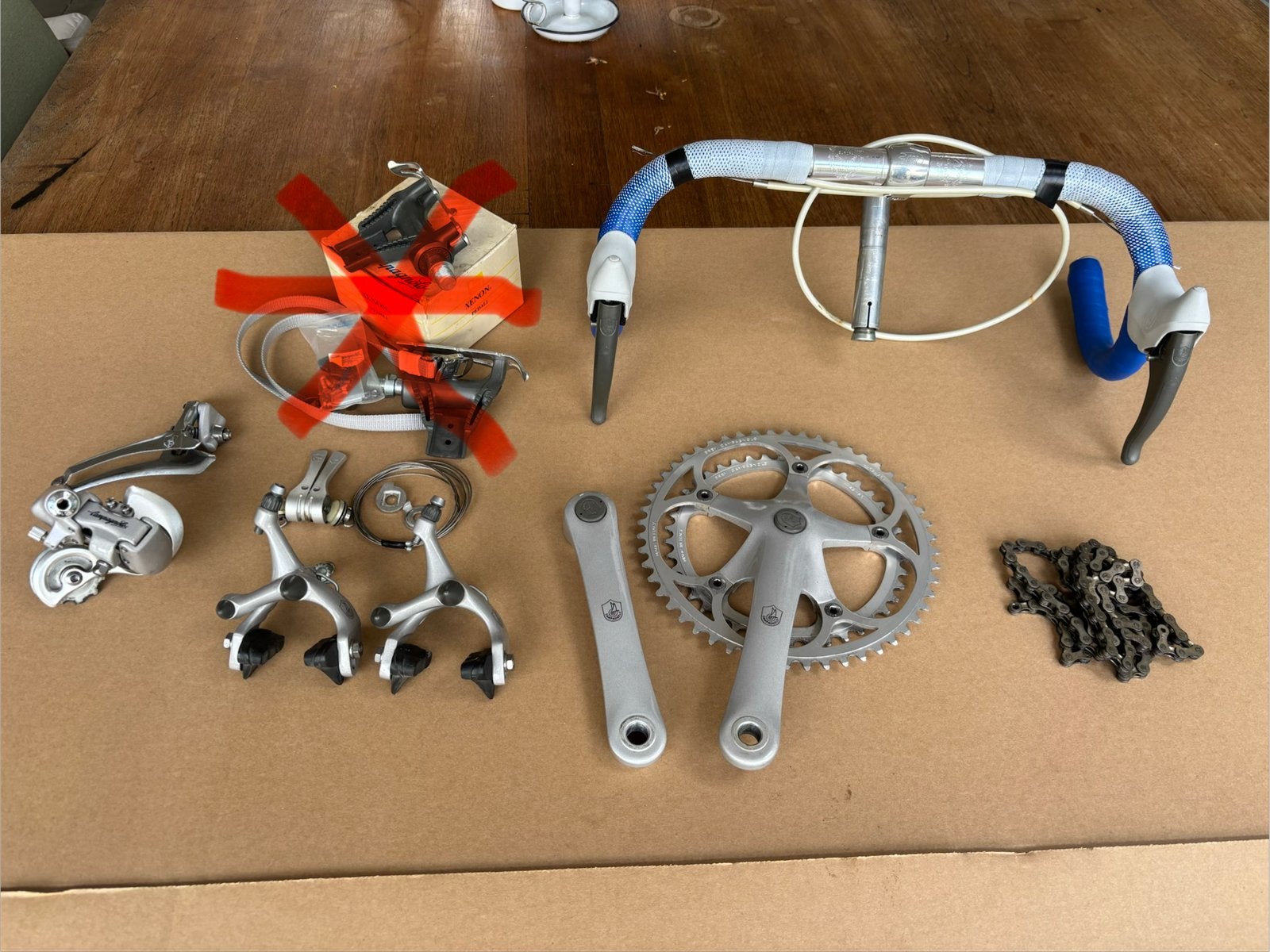 Campagnolo Xenon-groep uit de jaren ’90, inclusief wielset, Ophalen of Verzenden
