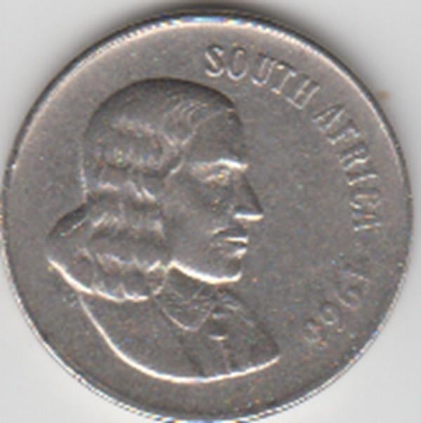 Zuid-Afrika 50 Cents Jan van Riebeeck 1966 , KM# 70.2, Ophalen of Verzenden, Zuid-Afrika, Losse munt