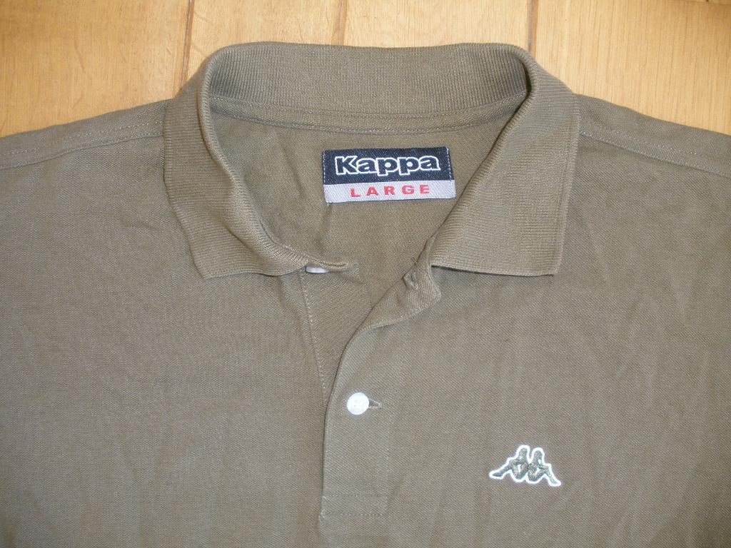 KAPPA polo t- shirt kaki groen maat L, Kleding | Heren, Polo's, Maat 52/54 (L), Kappa, Ophalen of Verzenden, Zo goed als nieuw