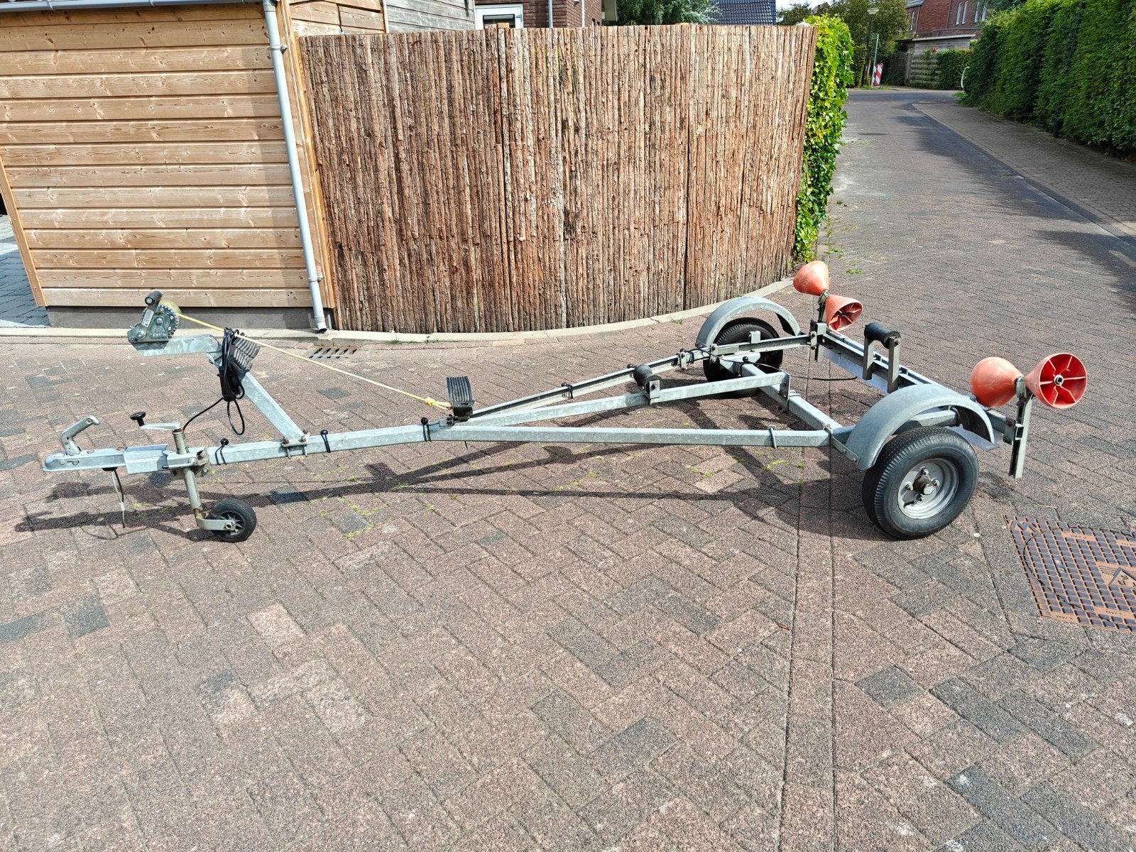 Boottrailer met lier, Ophalen of Verzenden, Gebruikt, Minder dan 6 meter, Overige typen