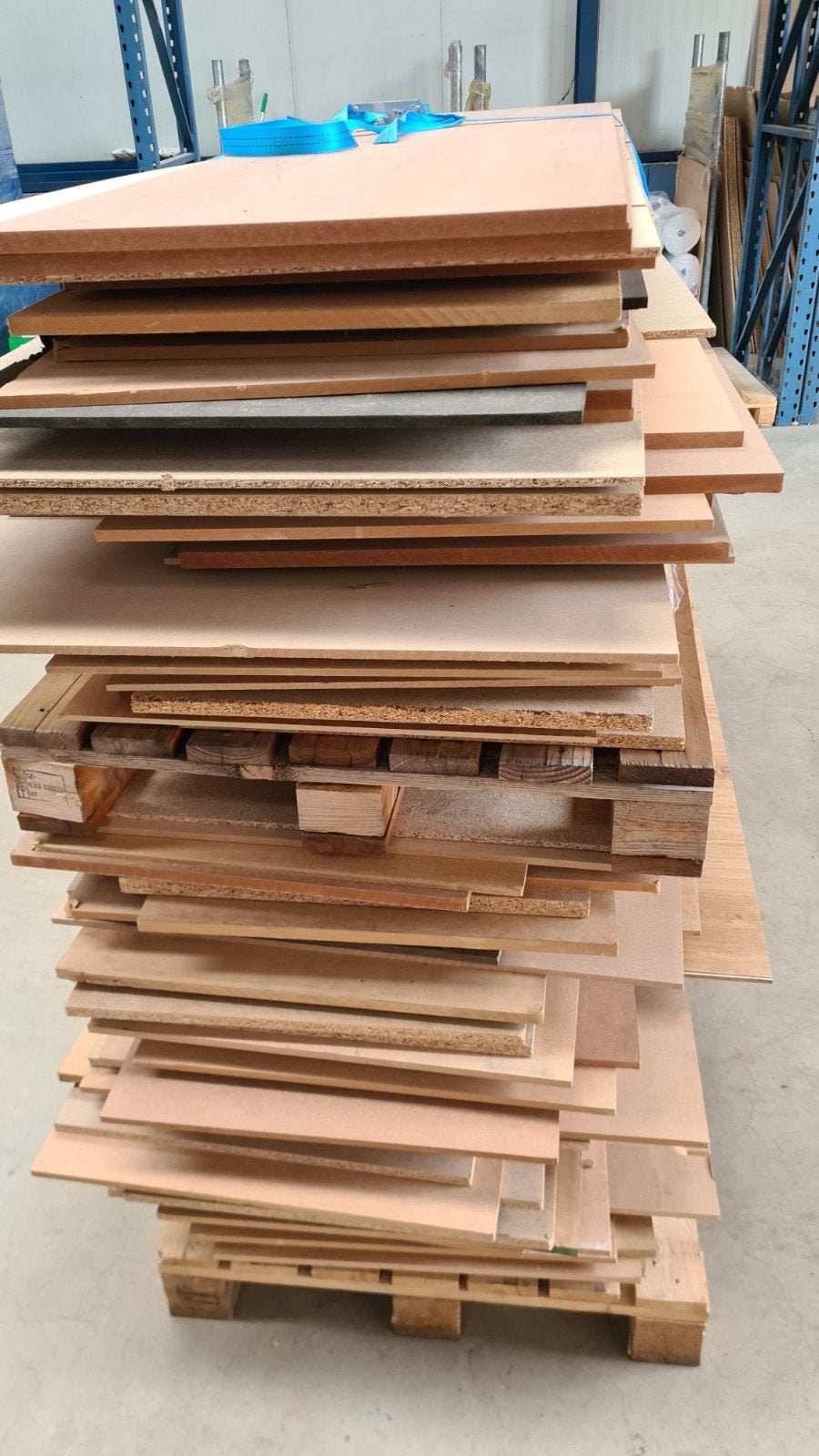 Grote platen MDF en Spaanplaat, Ophalen