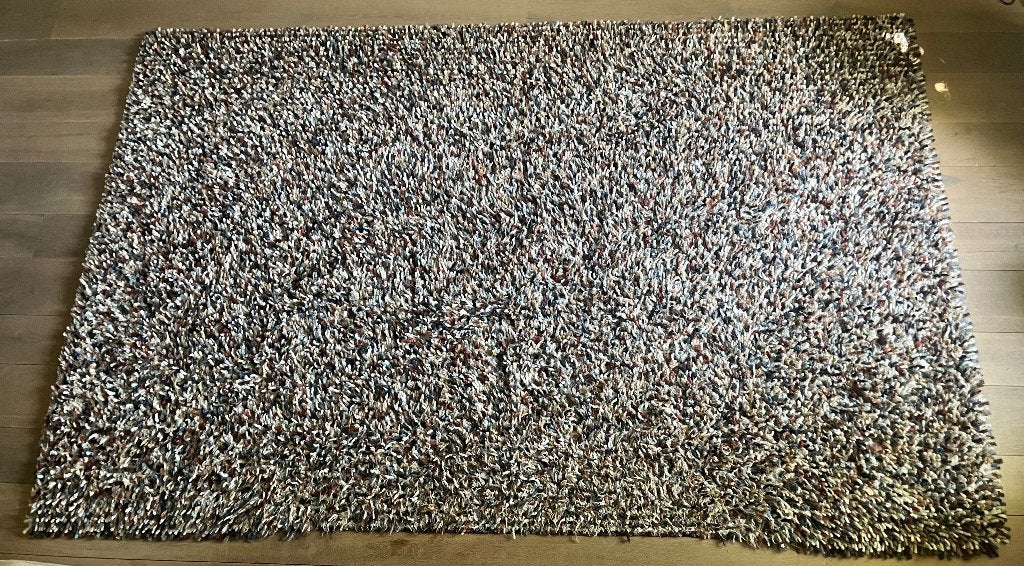 Vloerkleed 2 x 3 mtr, hoogpolig wol Brink&Campman (gebruikt), Huis en Inrichting, Stoffering | Tapijten en Kleden, Ophalen, Hoogpolig wol