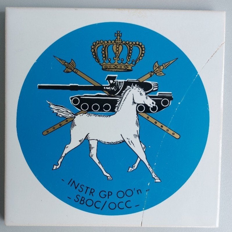 Herinnerings-tegel OCC-SBOC Instr.Gp OO’n, Ophalen of Verzenden, Landmacht, Nederland, Embleem of Badge